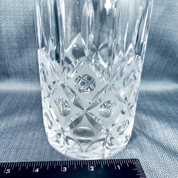 VTG Cut Clear Crystal Glass Carafe Decanter Waterford Replacement Vase Elegant - Picture 3 of 10